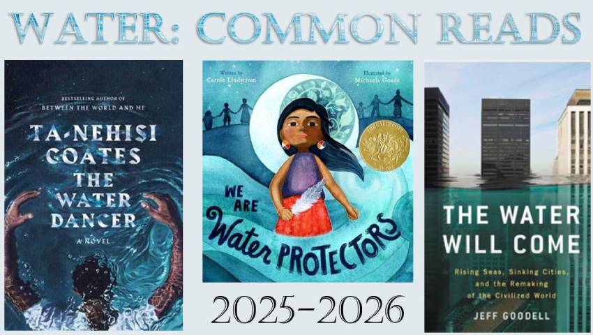 Water: Common Reads 2025-2026 book covers